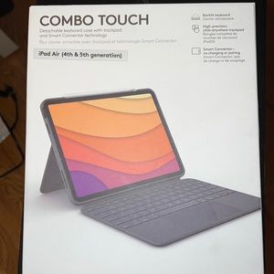 Logitech detachable keyboard compatible with 4th and 5th generation iPad air.